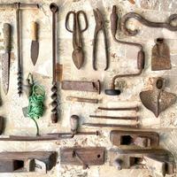 Collezione attrezzi per falegname e carpentiere