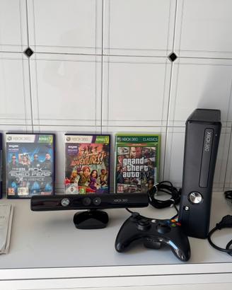 Xbox360 S + kinect + giochi