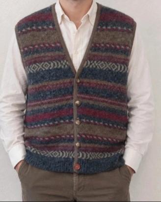 Gilet cardigan in lana anni 80 made in Italy tg. L