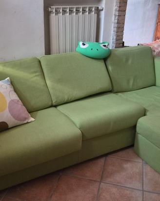 Divano letto verde