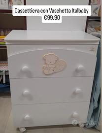 Cassettiera fasciatoio Italbaby 