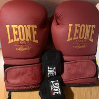 Guantoni da Boxe Leone con bende