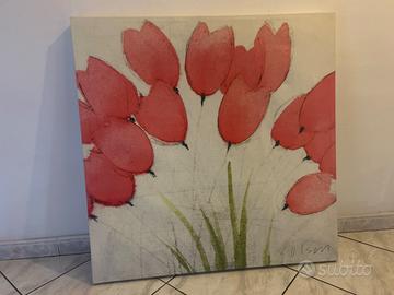 Quadro con fiori rossi