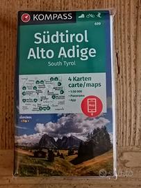 Set di 4 Cartine Kompass Alto Adige