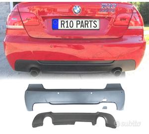 PARAURTI POSTERIORE BMW E92 E93 LOOK M PDC PLASTIC