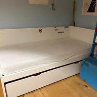letto singolo con letto estraibile