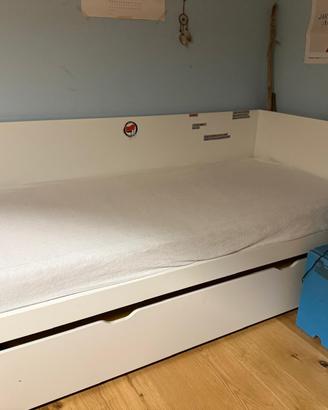 letto singolo con letto estraibile