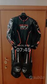 tuta in pelle berik taglia 54 mix canguro