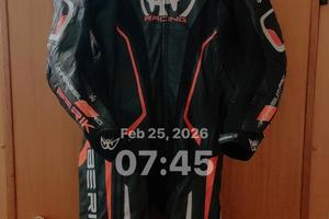 tuta in pelle berik taglia 54 mix canguro