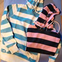 coppia  di felpe in cotone j-play donna/ragazza 