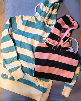 coppia  di felpe in cotone j-play donna/ragazza 