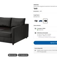 Divano letto FRIHETEN IKEA