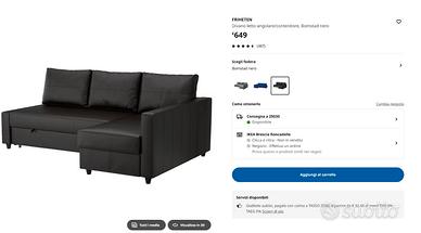 Divano letto FRIHETEN IKEA