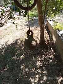 bilancia a catene per pesi importanti antica