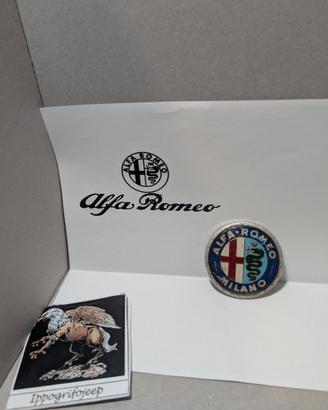 Stemma logo Alfa Romeo Milano originale vintage