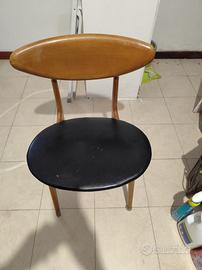 1966 sedia modello da pranzo design danese