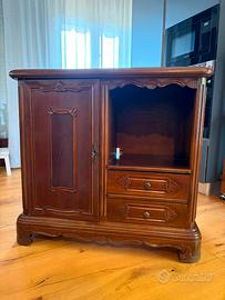 Mobile porta TV in legno massello stile classico