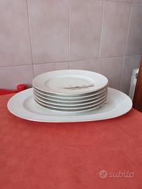 Piatti con vassoio porcellana Scherzer Bavaria
