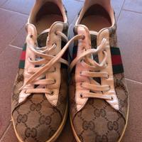 Sneaker Ace donna in tessuto GG Supreme