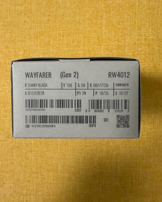 Occhiali Rayban meta Wayfarer seconda generazione
