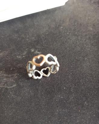 anello argento e oro Tiffany and Co misura 12