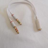 Adattatore jack 3,5 mm cuffie + microfono PC