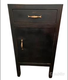 comodini in legno shabby