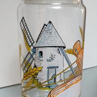 Barattolo in vetro decorato Farina