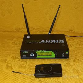 KIT SET RADIOMICROFONO STREET AUDIO UHF SU20  SU21