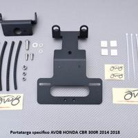 Portatarga specifico AVDB HONDA CBR 300R 2014 2018