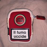 Astuccio Lucky Strike vintage in stoffa