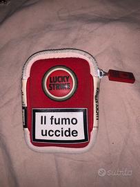 Astuccio Lucky Strike vintage in stoffa