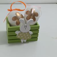 Cassetta legno con uova