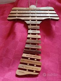 PREGHIERA PADRE NOSTRO IN LEGNO
