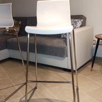 Sgabello bar, bianco/cromato, seduta 75cm - IKEA,