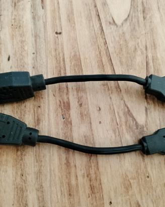 Copia di cavi USB maschio-femmina, prolunghe 15cm
