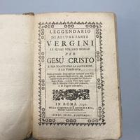 Libro Antico 1792 Illustrazioni Leggendario Sante