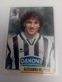 cards calcio Merlin 95 Juventus Del Piero rookie