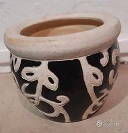 Vaso vasetto decorato portavaso casa giardino h11