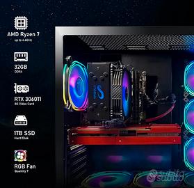 STGSivir PC Gaming Fisso,GeForce RTX 3060 Ti 8