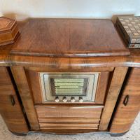 Mobile radio bar con giradischi anni 60