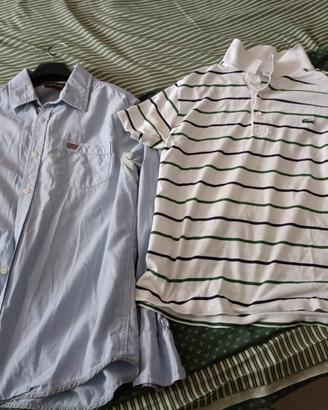 Camicia napapjri e polo lacoste taglia s