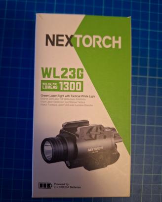 torcia tattica con laser Nextorch 