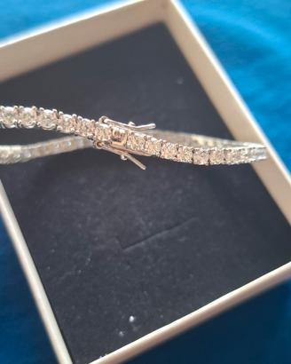 bracciale tennis argento