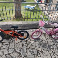 Coppia bici 16 bambino e bambina 