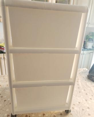 cassettiera di plastica 