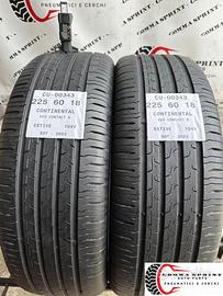 2 PNEUMATICI 225/60 R18 CONTINENTAL ESTIVE 75%