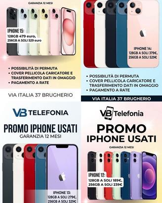 Iphone usati garanzia 12 mesi