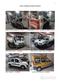 Bobcat, Fiat iveco 80, Doblo, Kangoo e Iveco Daily