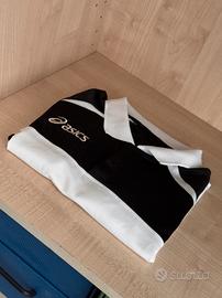 Maglia tennis ASICS bianca e nera taglia M